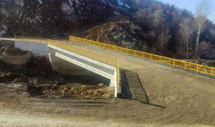 Bükardı güvenlik yolu köprüsü tamamlandı