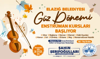 Enstrüman kursları başlıyor