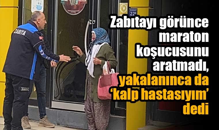 Zabıtayı görünce maraton koşucusunu aratmadı, yakalanıncada ‘kalp hastasıyım’dedi. #dilenci #elazığ