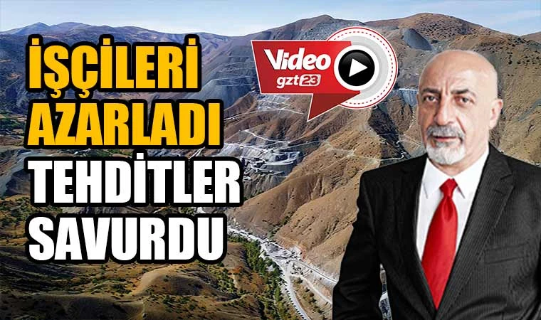 Patron işçilerini azarlayıp, 'hepinizi kapının önüne koyarım' diye tehdit etti.